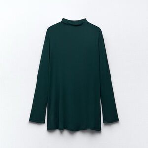 Zara long sleeve green sheer flowy top